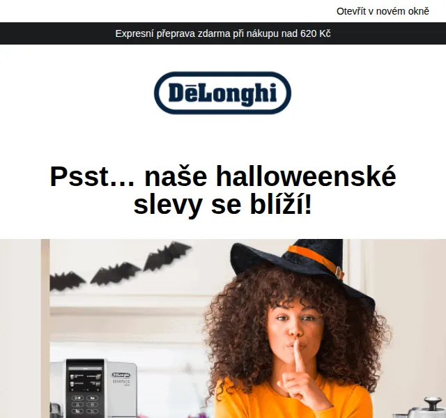 De'Longhi: Halloweenské slevy až 20 % – červen 2026 | Nuslet.cz