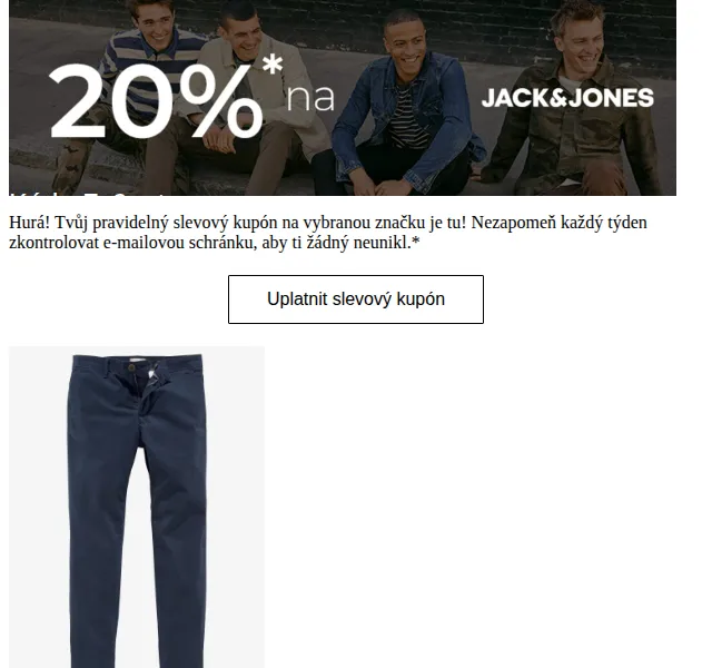 ABOUT YOU: kupón na Jack & Jones – červen 2021 | Nuslet.cz