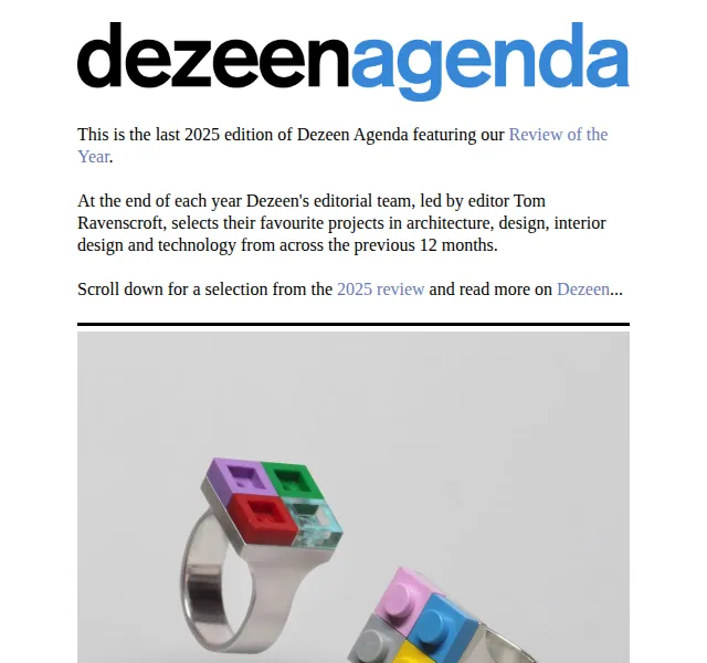 Dezeen Daily: Recenze nejlepších projektů 2025 – červen 2026 | Nuslet.cz
