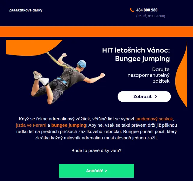 Adrop: Bungee jumping od 999 Kč – červen 2026 | Nuslet.cz