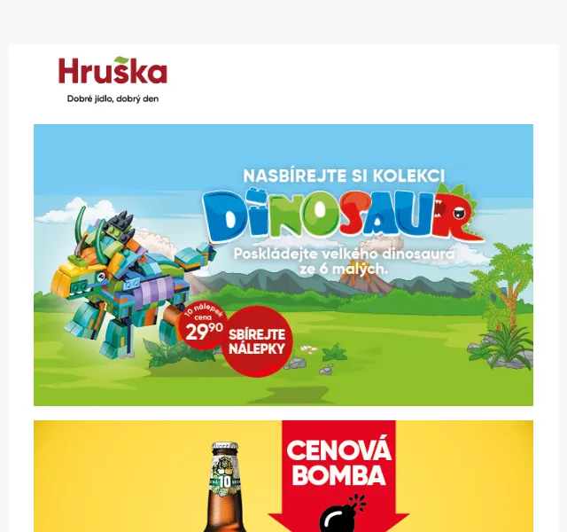 Hruška: Bohemia chips 29,90 Kč, Radegast Rázná 13,90 Kč – červen 2026 | Nuslet.cz