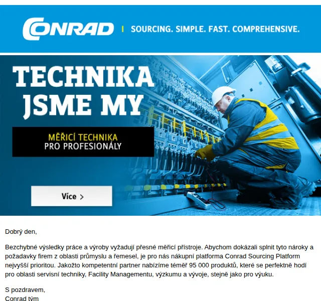 Conrad Electronic: Měřicí technika a termokamera Chauvin Arnoux – červen 2026 | Nuslet.cz