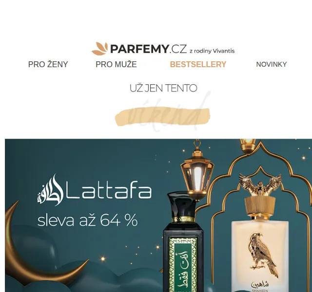 Parfemy.cz: Lattafa se slevou až 64 % – červen 2026 | Nuslet.cz