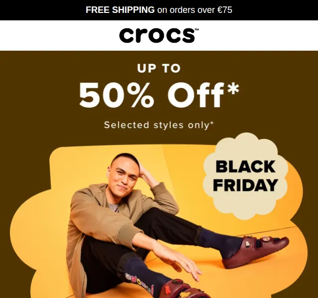 Crocs: Black Friday slevy až 50 % – červen 2026 | Nuslet.cz