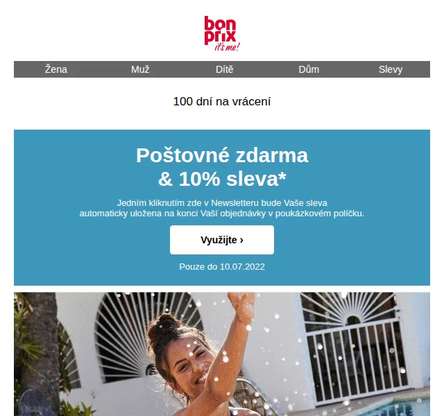 Bonprix: 10% sleva + poštovné zdarma – červen 2022 | Nuslet.cz
