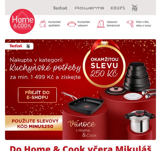 Home & Cook: Sleva až 50 % na Tefal a WMF – červen 2026 | Nuslet.cz