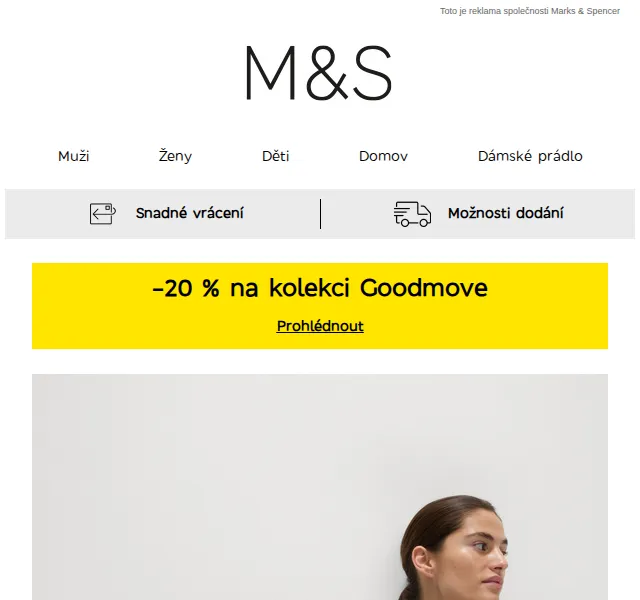 Marks and Spencer: 20% na kolekci Goodmove – červen 2026 | Nuslet.cz