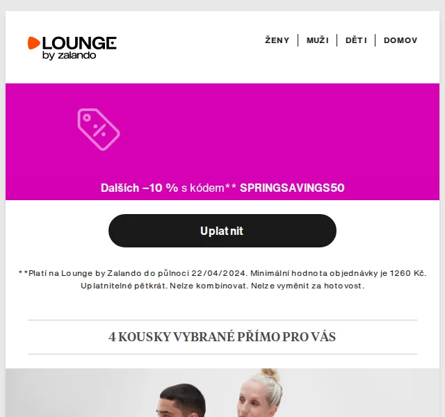 Lounge by Zalando: Sleva až 75 % na Ellesse, Vero Moda a Etam – červenec 2026 | Nuslet.cz