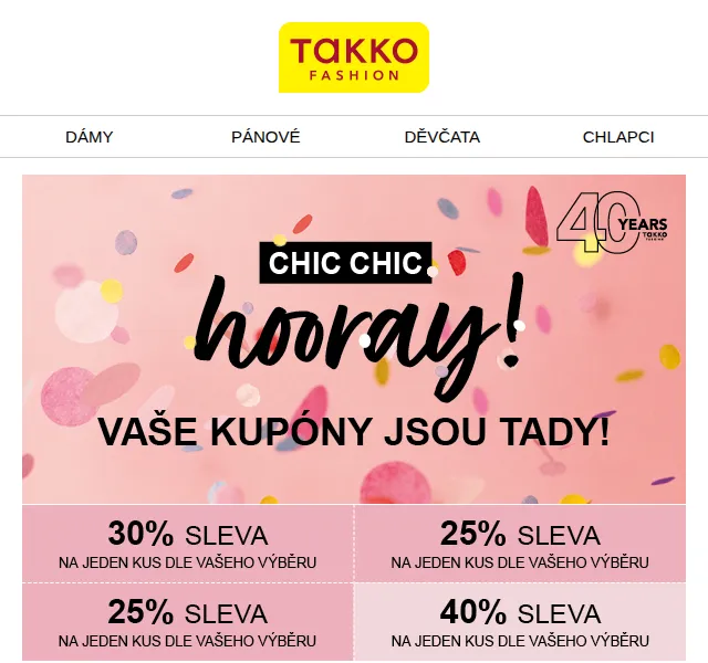 Takko Fashion: sleva až 40 % na 4 kousky – září 2022 | Nuslet.cz