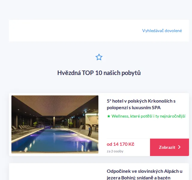Vánoce na Skrz: TOP 10 pobytů – moře, SPA a Slovinsko – červen 2026 | Nuslet.cz