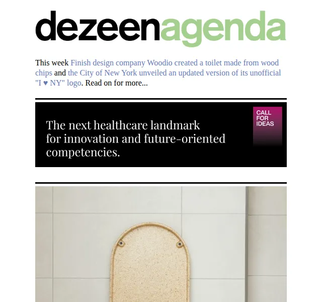 Dezeen Daily: Novinky designu a architektury – červen 2026 | Nuslet.cz