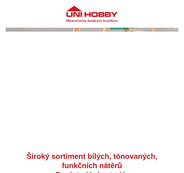 UNI HOBBY: Barvy a nátěry od 309 Kč – červen 2026 | Nuslet.cz