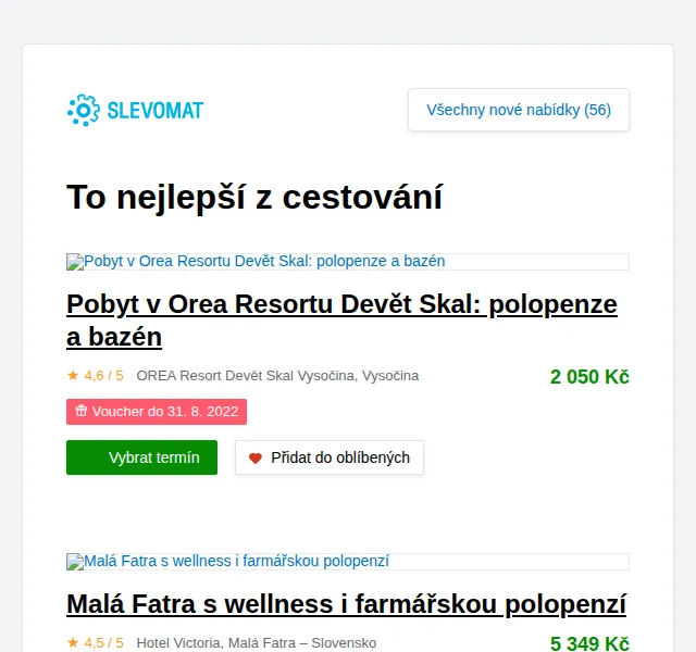 Slevomat: Pobyty v Orea Resortu a Chorvatsko – červen 2026 | Nuslet.cz