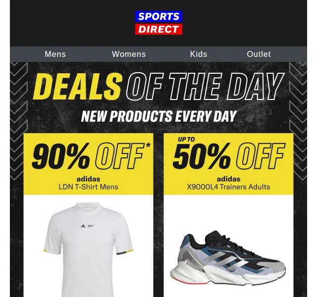 Sportsdirect.com: 90% sleva na adidas tričko – červen 2026 | Nuslet.cz