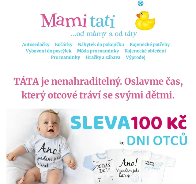 Mamitati.cz: Sleva na meruňkovou kolekci a zelenou kolekci Little Robot – červen 2026 | Nuslet.cz