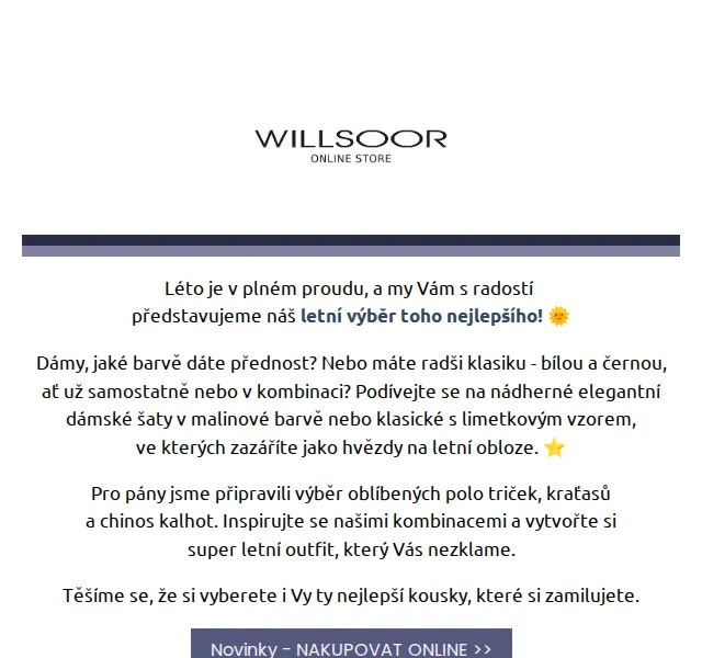 Košile Willsoor: Letní výběr – červen 2026 | Nuslet.cz