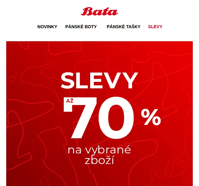 Baťa: Zimní výprodej s až 70% slevou – červen 2026 | Nuslet.cz