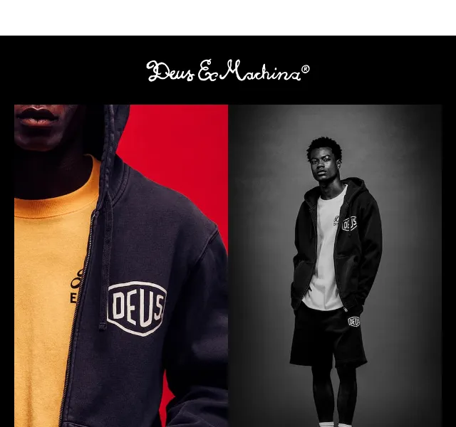 Deus Ex Machina Europe: Garment Dyed Shield Hoodie – červen 2026 | Nuslet.cz