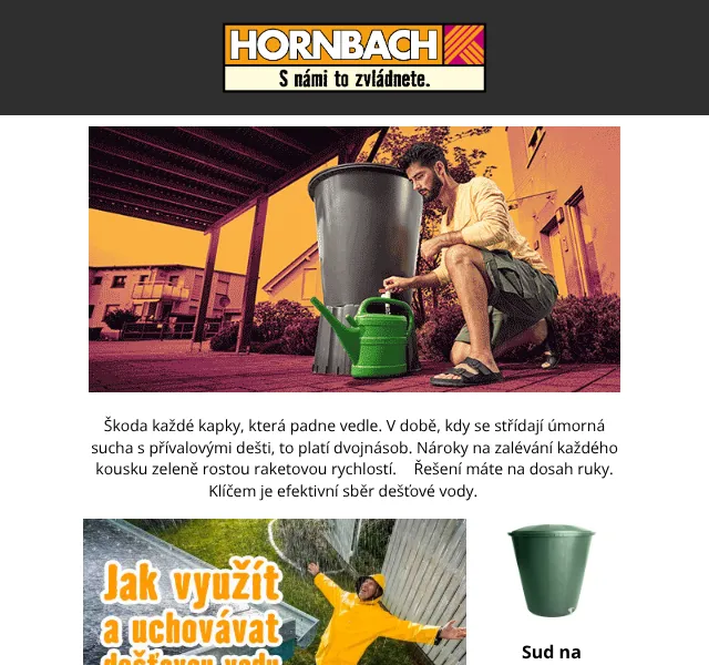 HORNBACH: Sudy a nádrže na vodu – červenec 2026 | Nuslet.cz