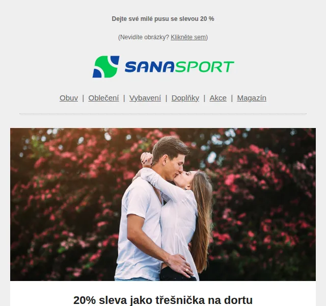 Sanasport: 20% sleva na vše – červen 2026 | Nuslet.cz