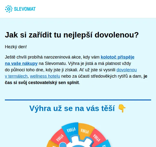 Slevomat: top pobyty levněji s narozeninovou akcí – červen 2026 | Nuslet.cz