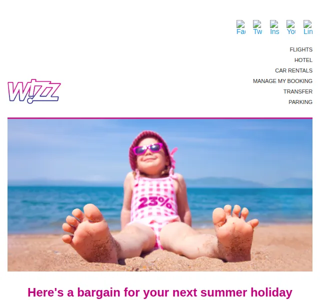 Wizz Air: Letní výprodej s 23% slevou na letenky – srpen 2026 | Nuslet.cz