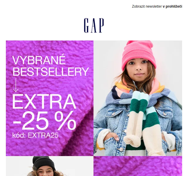 GAPstore: Black Week s extra 25 % – červen 2026 | Nuslet.cz