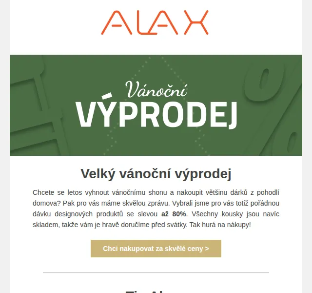ALAX nábytek: Výprodej skladu se slevou až 80 % – červen 2026 | Nuslet.cz