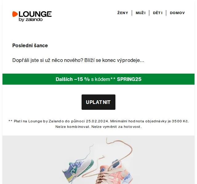 Lounge by Zalando: Výprodej s extra slevou 15% – červenec 2026 | Nuslet.cz