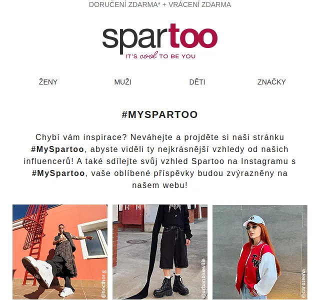 Spartoo.cz: Inspirace od influencerů s dopravou zdarma – červenec 2026 | Nuslet.cz