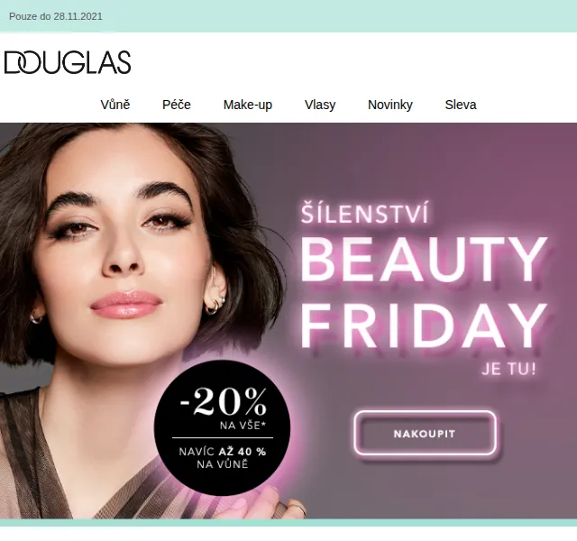Douglas CZ: Beauty Friday – slevy až 40 % – listopad 2021 | Nuslet.cz