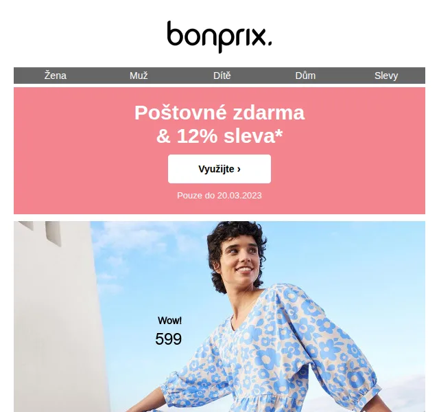 bonprix: 12% sleva a poštovné zdarma – červen 2026 | Nuslet.cz