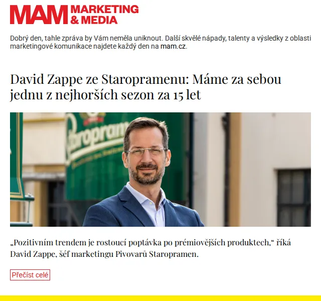 Marketing & Media: Rozhovor David Zappe – léto 2026 | Nuslet.cz