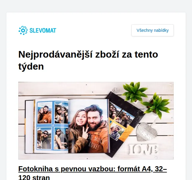 Slevomat: Fotokniha A4 pevná vazba od 299 Kč – červen 2026 | Nuslet.cz