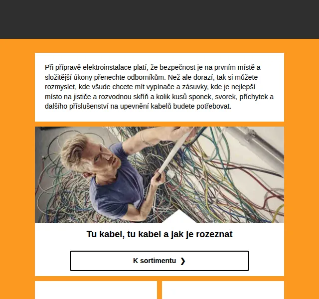 HORNBACH: Kabel CYKY-J 3x2,5mm² černý 100m za 2740 Kč – červen 2026 | Nuslet.cz