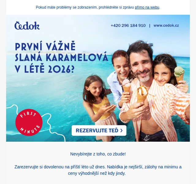 Čedok: zájezdy léto 2026 – červen 2026 | Nuslet.cz