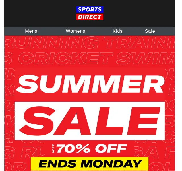 Sportsdirect: sleva až 70 % na letní výprodej – červen 2026 | Nuslet.cz