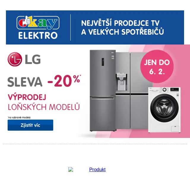 OKAY: Televize Samsung, Philips, LG, Sony od 3190 Kč – červen 2026 | Nuslet.cz