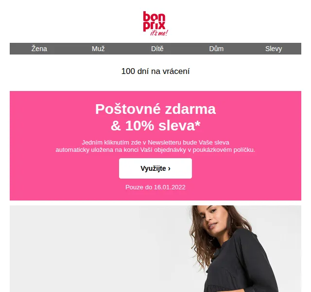 Bonprix: 10% sleva a poštovné zdarma – červen 2026 | Nuslet.cz