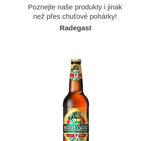 Váš HRUŠKA tým: Pivo Radegast Ryze Hořká 12 – červen 2026 | Nuslet.cz