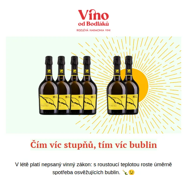 Jitka za Víno od Bodláků: Sleva 33% na Duetto Pinot Chardonnay + Prosecco 4+2 – červen 2026 | Nuslet.cz