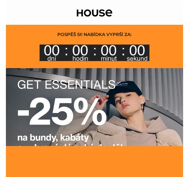 HOUSE: Sleva 25 % na bundy a kabáty – červen 2026 | Nuslet.cz