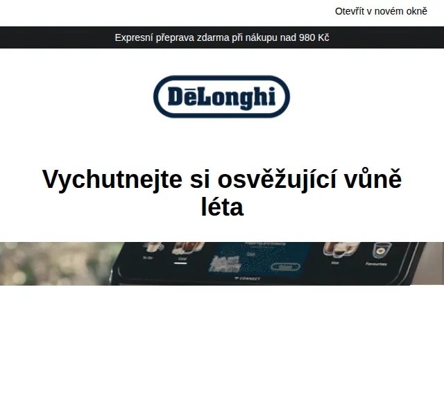 De'Longhi: 15% sleva na kávovary Eletta Explore – červenec 2026 | Nuslet.cz