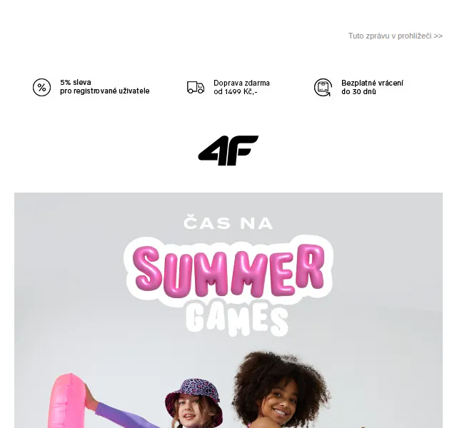 4Fstore: plážová kolekce pro děti – červen 2026 | Nuslet.cz