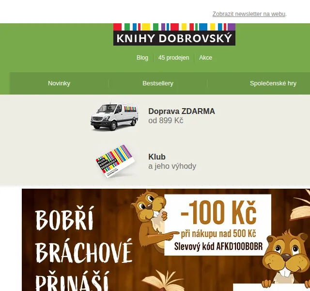 KnihyDobrovsky.cz: Knížky od 19 Kč a sleva 500 Kč – červen 2026 | Nuslet.cz