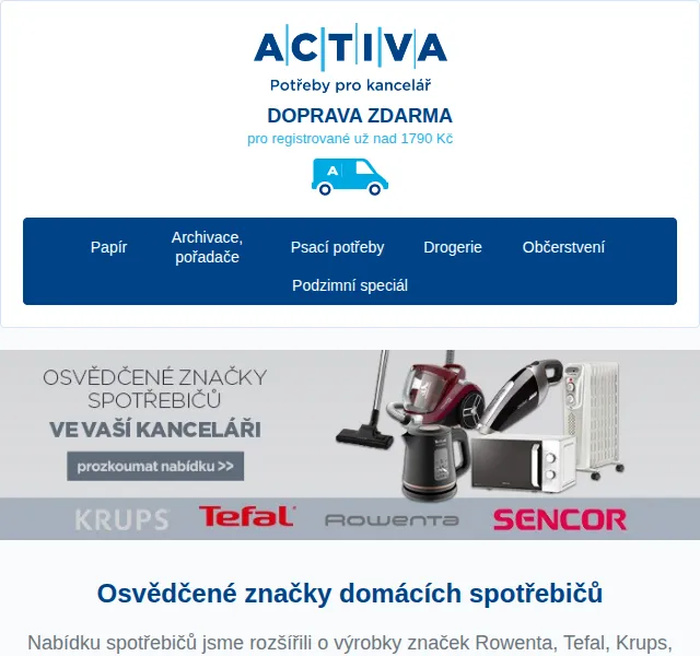 Activa: Kensington, Rowenta, Tefal – červen 2026 | Nuslet.cz