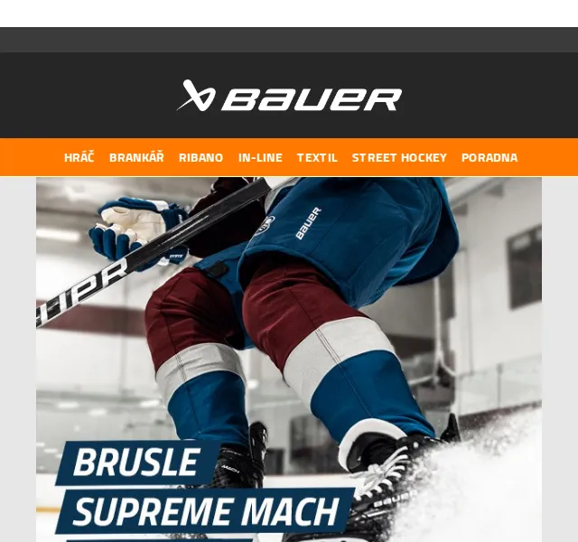 Bauer Hockey Česko: Nové brusle Supreme MACH od 4 799 Kč – červen 2026 | Nuslet.cz