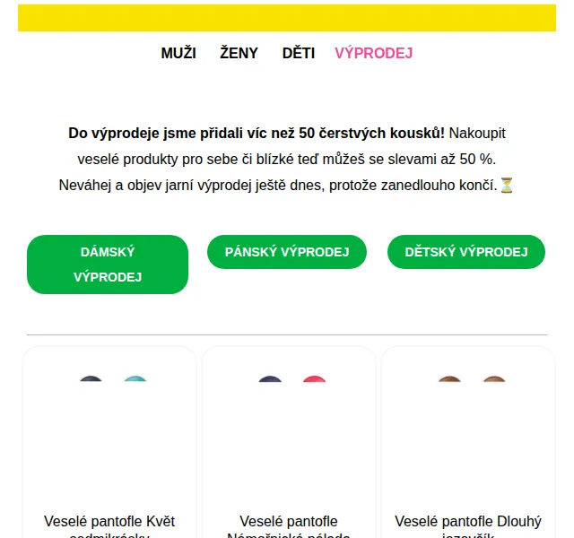 Dedoles.cz: Jarní výprodej až 50 % – červen 2026 | Nuslet.cz