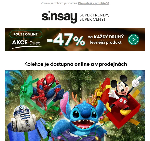 Sinsay: Kolekce Disney – duben 2026 | Nuslet.cz