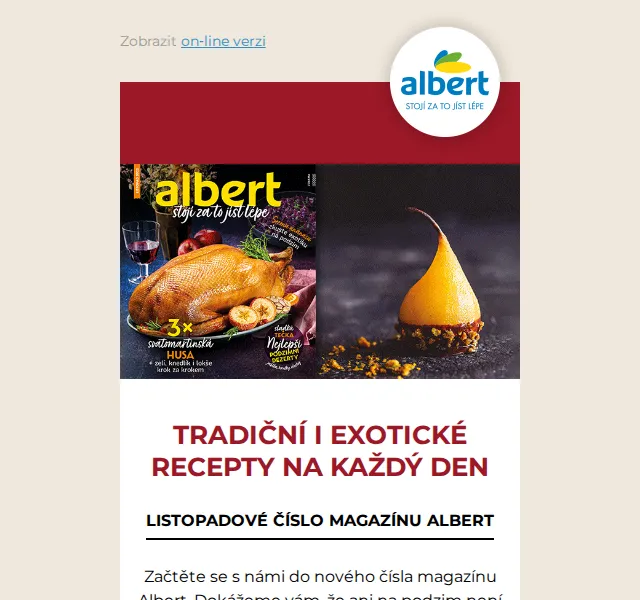 Albert: Magazín plný receptů – listopad 2022 | Nuslet.cz